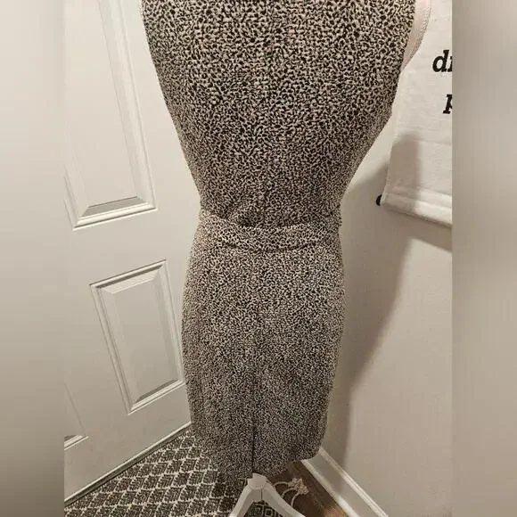 Calvin Klein Sleeveless Animal Print Dress with Belt #271 - Picture 3 of 6